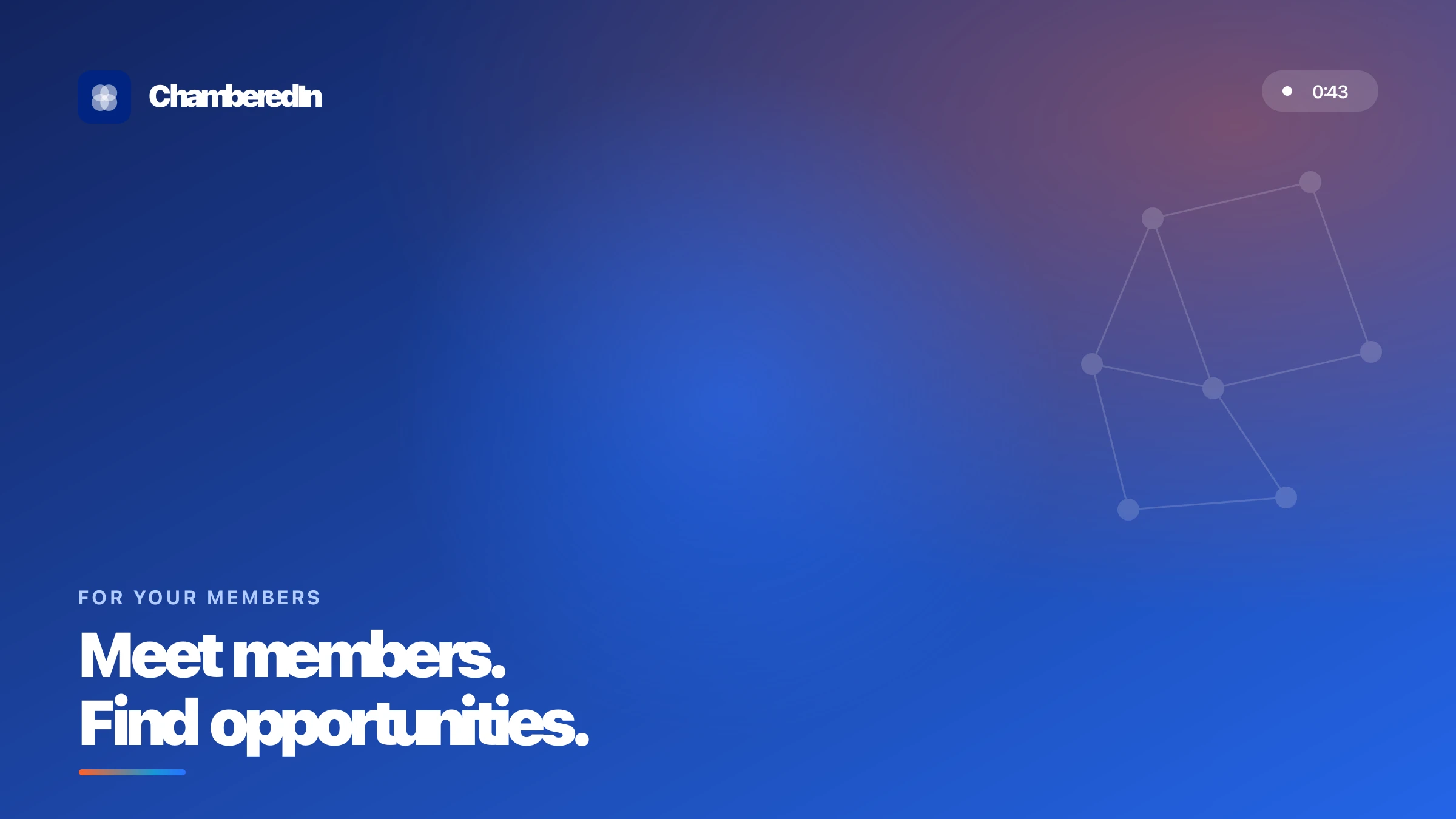 ChamberedIn member experience — meet members, find opportunities, stay connected